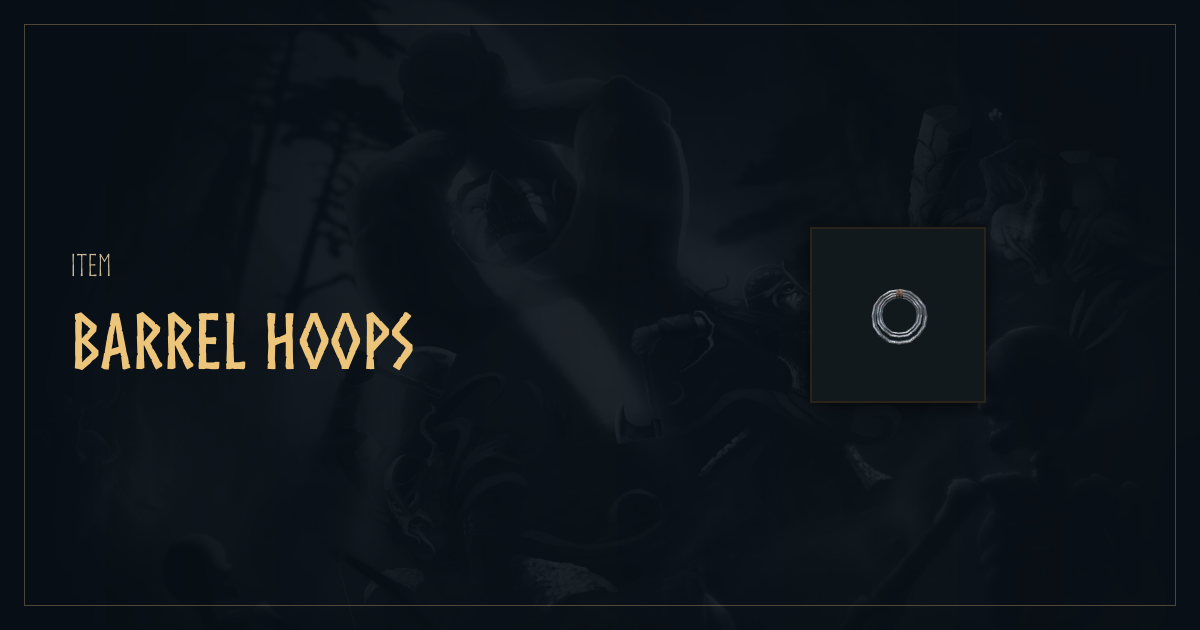 Barrel Hoops | Valheim item | thevalheim.wiki
