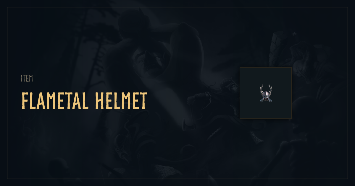 Flametal Helmet | Valheim item | thevalheim.wiki